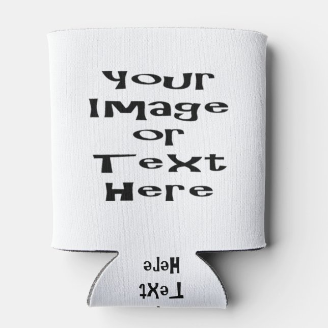 Customise with personalised pictures and text can cooler (Back)