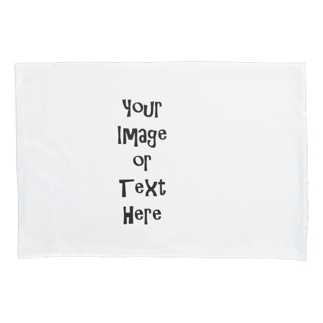 Customise with personalised pictures and text pillowcase (Front)