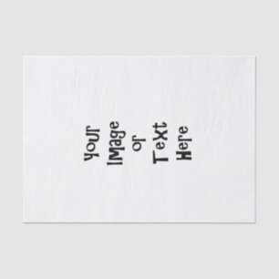 Customise with personalised pictures and text tissue paper