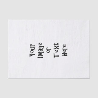 Customise with personalised pictures and text tissue paper