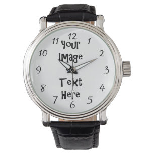 Customise with personalised pictures and text watch
