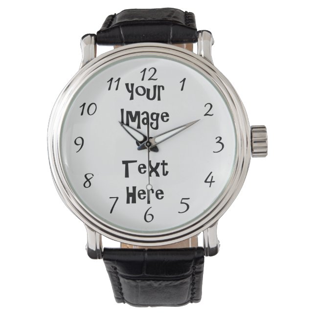 Customise with personalised pictures and text watch (Front)