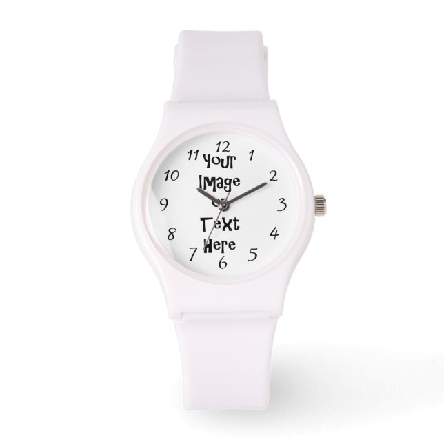 Customise with personalised pictures and text watch (Front)
