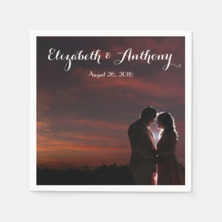 Customise with Photo Wedding Napkin