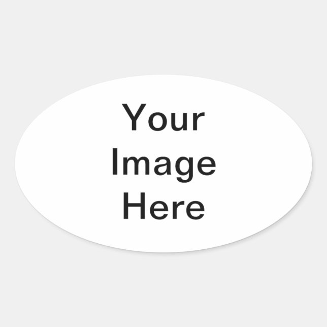 Customise with your companies logo or name oval sticker (Front)