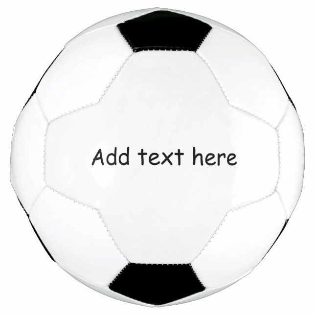 Customise with your own text soccer ball (Front)