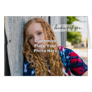 Customise With Your Photo Thinking Of You Card