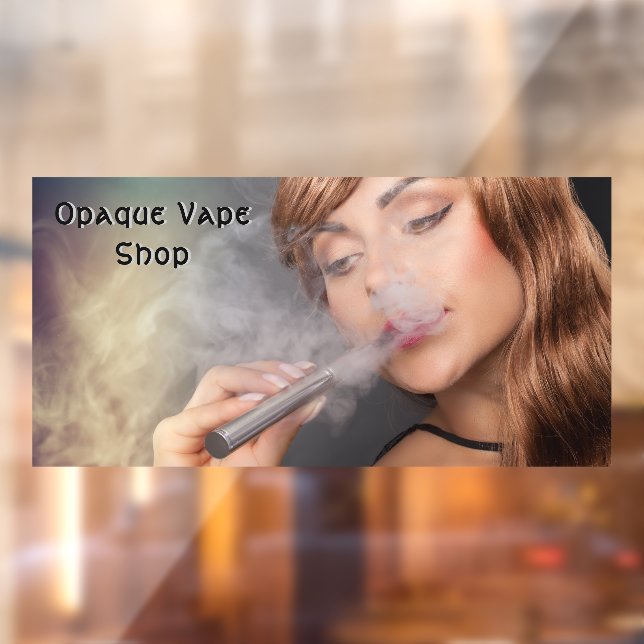 Customise Young Woman Vaping Vape Business Accent (Sheet 2)