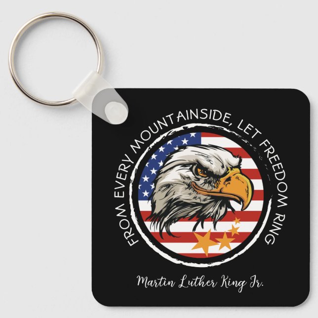 Customise your American Eagle design Key Ring (Front)