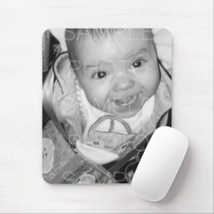 Customise Your Black White photo Mouse Pad