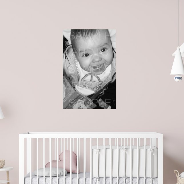 Customise Your Black White photo Poster (Nursery 2)