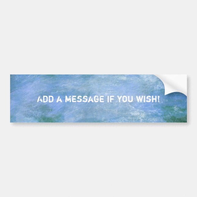 Customise Your Bumper Sticker (Front)