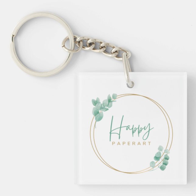 customise your company logo keychain (Front)