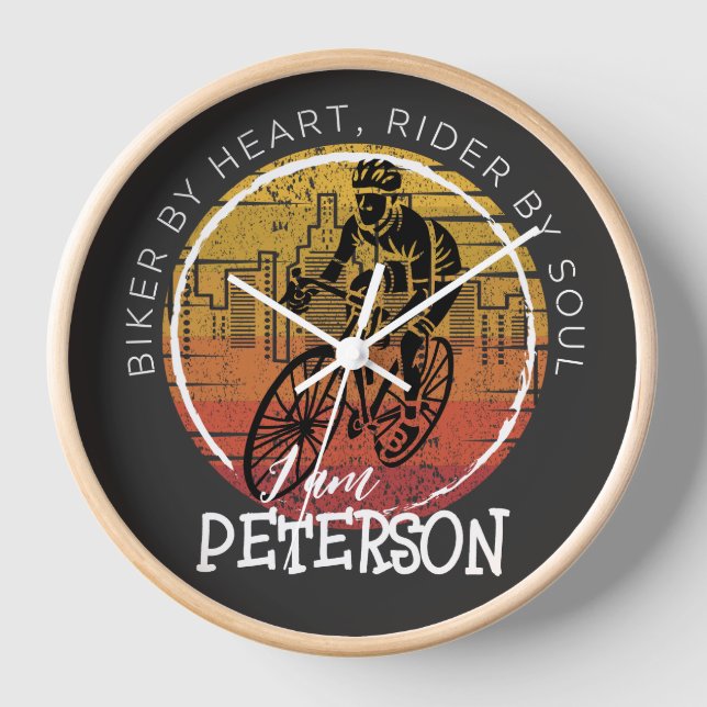 Customise your CYCLING design Clock (Front)
