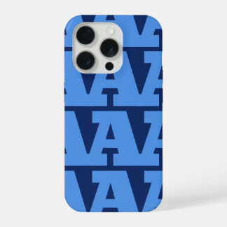 Customise Your Letter, Bold Monogram Pattern  iPhone 15 Pro Case