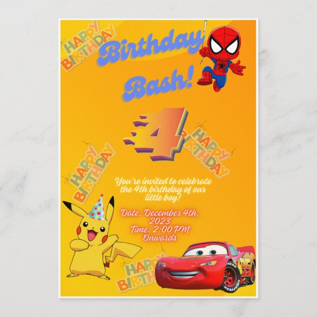 Customise Your Little One's Birthday Card (Front)