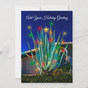 Customise your Majestic Agave on flat holiday card