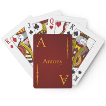 Customise your Name and Initial Playing Cards