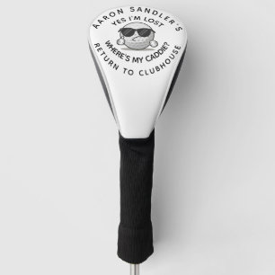 Customise Your Name Lost Caddie Golf Ball Funny Head Cover