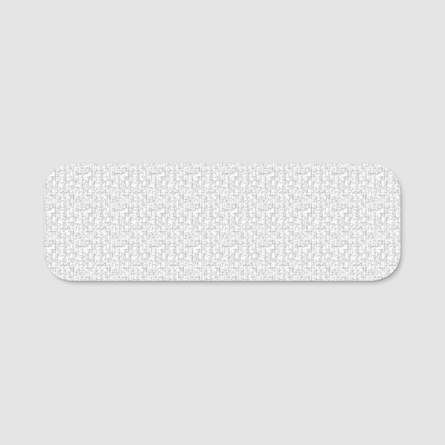 Customise Your Nametag Today! Name Tag (Front)