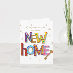 Customise Your New Home Card - Congratulations