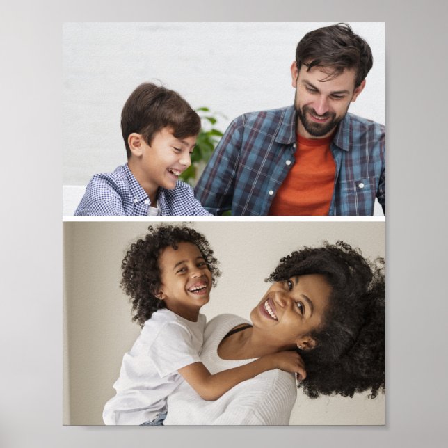 Customise Your Own 2 Photo Collage  Poster (Front)