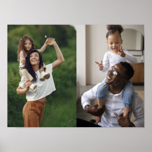 Customise Your Own 2 Photo Collage  Poster