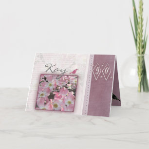 Customise your own 90th birthday card