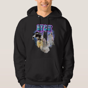 Customise Your Own Cat Bootleg 90's Style 5 Photo Hoodie