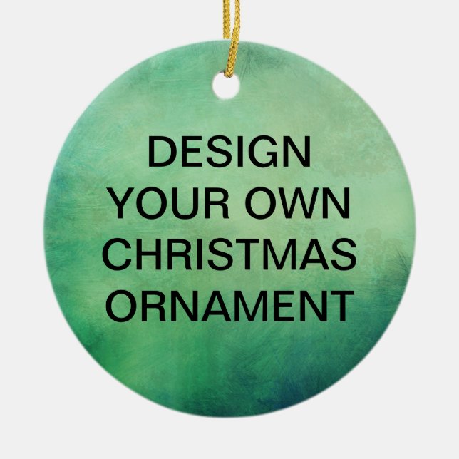 Customise your own Christmas Ceramic Ornament (Front)