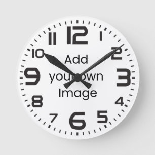 Customise Your Own (Four Big Numerals) Wall Clock