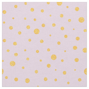 Customise your own gold polka dots in purple fabric