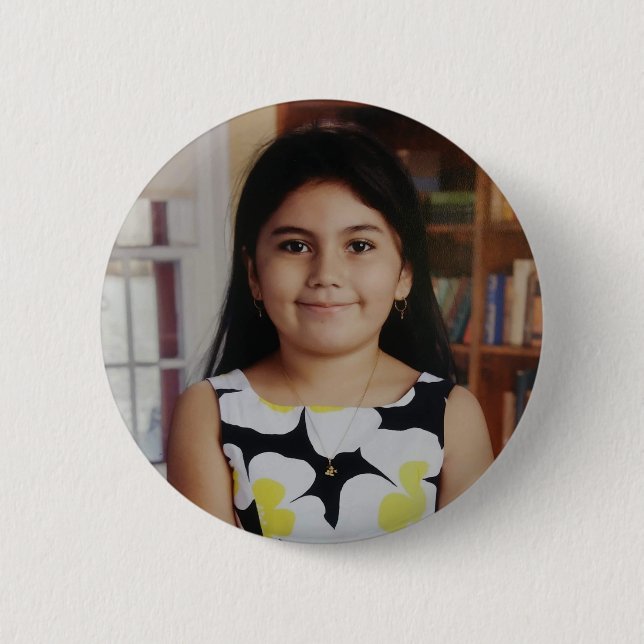 Customise your own photo 6 cm round badge (Front)