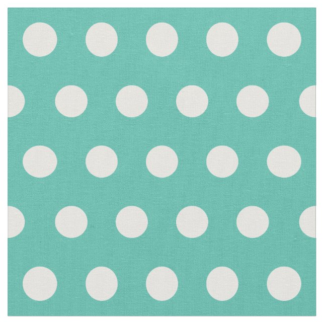 Customise your own polka dots pattern in green fabric (Close Up)