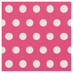 Customise your own polka dots pattern in pink fabric