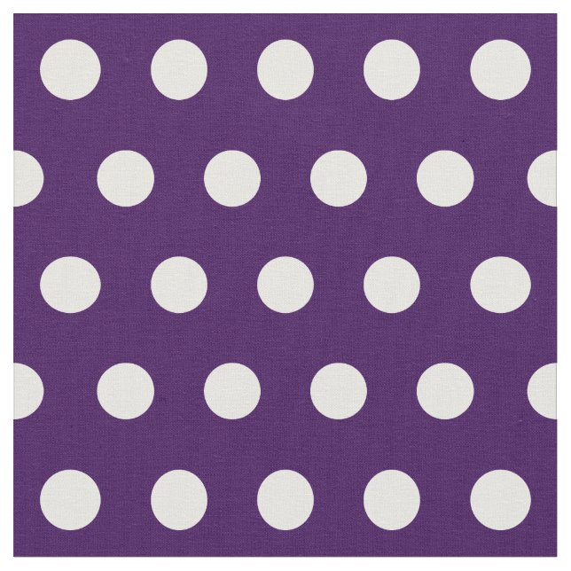 Customise your own polka dots pattern in purple fabric (Close Up)