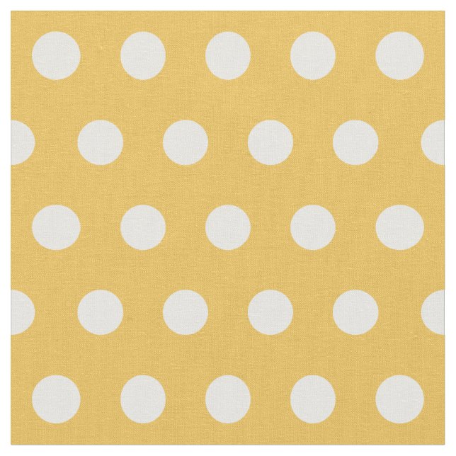 Customise your own polka dots pattern in yellow fabric (Close Up)