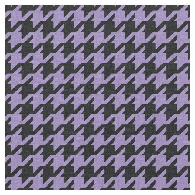 Customise your own purple houndstooth pattern fabric (Close Up)