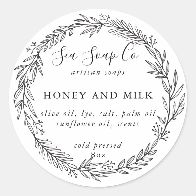 Customise Your Own Soap Stickers (Front)