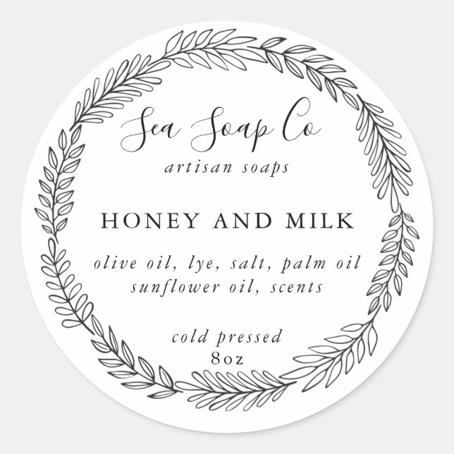 Customise Your Own Soap Stickers (Front)