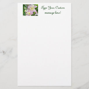 Customise Your Own Stationery Pink Lily Flowers