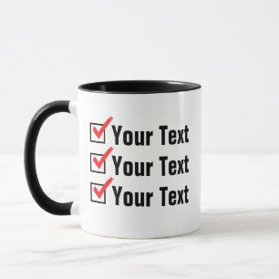 Customise Your Own Status - Personal Ad Mug