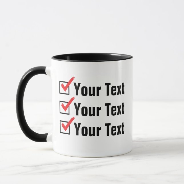 Customise Your Own Status - Personal Ad Mug (Left)