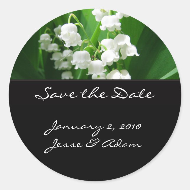 Customise your own text classic round sticker (Front)