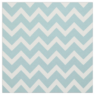 Customise your own turquoise white chevron pattern fabric