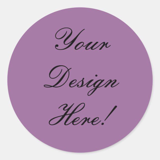 Customise Your Own Wedding Stickers Large Lilac (Front)