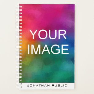 Customise Your Photo Image Logo Design Name Text Planner