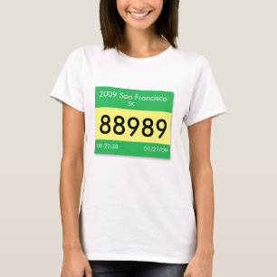 Customise your race bib on a shirt! T-Shirt