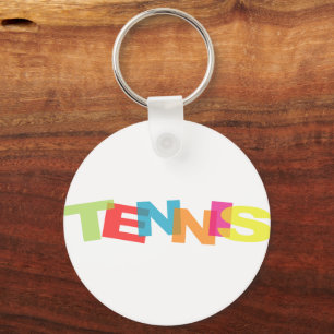 Customise yourself tennis gifts key ring