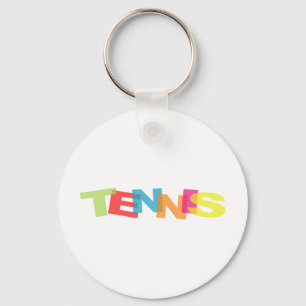 Customise yourself tennis gifts key ring